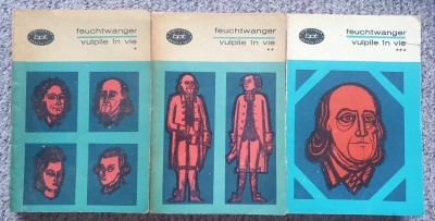 Feuchtwanger - Vulpile In Vie - 3 Volume, 1973; BPT 322-324, total 1125 pag foto