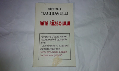 NICCOLO MACHIAVELLI - ARTA RAZBOIULUI foto