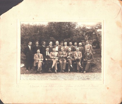 PM445N Constantin Stere, Iacob Cociorvă, Constantin Leancă, Ion Pascu, Diomid Calistru, Ștefan Botnariuc PNȚ Bălți Basarabia 1929 foto
