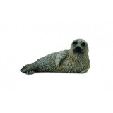 Figurina Pui de foca Collecta, marimea S, plastic cauciucat, 3 ani+, Gri