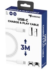 Subsonic Usb C Usb C Charge &amp; Play Cable 3m Slim PS5