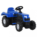 Tractor pentru copii cu pedale, albastru, vidaXL