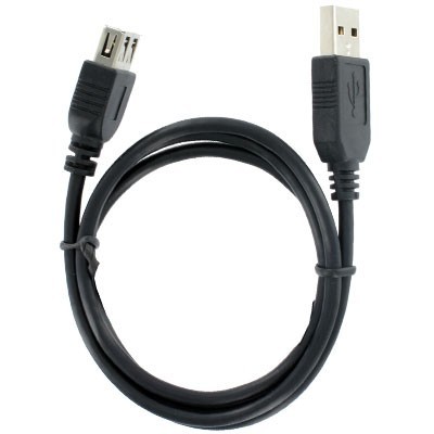 Cablu prelungitor USB 2.0 Male tip A - USB 2.0 Female tip A 0,75 m negru foto