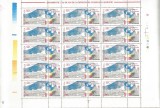 145-ROMANIA 1999-Lp 1483a-50 ani de la infintarea Consiliului Europei-coala