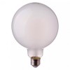 BEC LED G125 E27 7W CU FILAMENT 2700K ALB CALD STICLA MATA, V-TAC