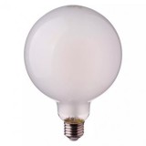 BEC LED G125 E27 7W CU FILAMENT 2700K ALB CALD STICLA MATA, V-TAC