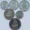 Set 6 Statele E Caraibiene Caraibe 1, 2, 5, 10, 25 cents 1 Dollar 2004 2009 A028