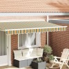 VidaXL Baldachin Verde și galben 3.8 x 0.2 m P&acirc;nză