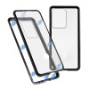 Husa pentru Samsung Galaxy S20 Ultra - Sticla Fata si Spate 360 grade, Cadru metalic cu magneti, Neagra, Oem