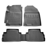 Cumpara ieftin Set covorase auto cauciuc TPE Umbrella Hyundai Kona 2017-2023, negre, bordura 3cm, anti-alunecare, cod 107931
