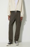Alpha Industries pantaloni de bumbac Agent Pant culoarea verde, cu fit cargo, 158205