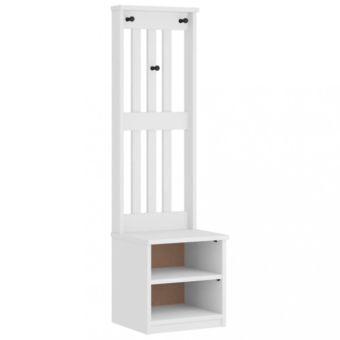 Arborele &bdquo;SANDNES&rdquo; alb 45x40x159,5 cm lemn masiv de pin