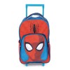 Ghiozdan troller Spiderman, 36x 24 x12 cm ,Bretele reglabile , Gradinita +Clasa 0 ,Albastru/Rosu, Baiat, Troler