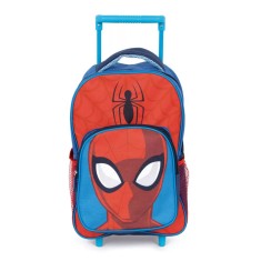 Ghiozdan troller Spiderman, 36x 24 x12 cm ,Bretele reglabile , Gradinita +Clasa 0 ,Albastru/Rosu