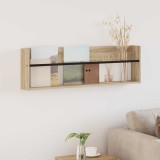 vidaXL Raft pentru reviste cu raft Stejar Sonoma 100 x 12 x 30 cm 890818