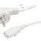 Cablu CEE 7/7 unghi, IEC C13 mamă, PVC 1,5m