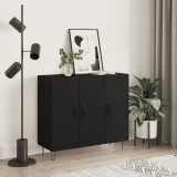 Servanta, negru, 90x34x80 cm, lemn compozit GartenMobel Dekor, vidaXL