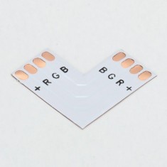 Conector PCB L de 10mm 4-Pini pentru benzi LED RGB SMD5050 5630 Con?inutul pachetului 1 Bucata foto