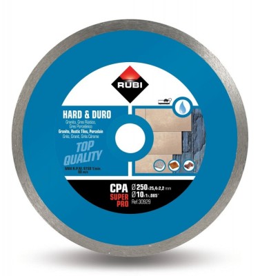 Disc diamantat pt. materiale foarte dure 250mm, CPA 250 SuperPro - RUBI-30929 foto