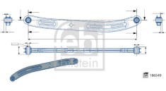FEBI BILSTEIN 186549 Brat, suspensie roata foto