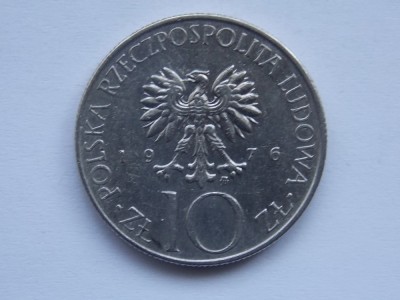10 ZLOTY 1976 POLONIA-MICKIEWICZ foto