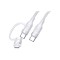 Cablu Date si Incarcare USB Type-C la Lightning - USB Type-C la USB Type-C Usams U31, PD Fast Charge, 60W, 5A, 1.2 m, Alb US-SJ403