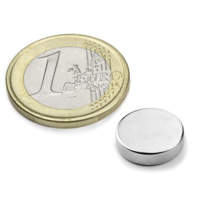 Magnet neodim disc puternic 12mm x 3mm - set de 10 bucati foto