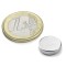Magnet neodim disc puternic 12mm x 3mm - set de 10 bucati