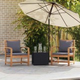 VidaXL Scaune de grădină 2 pcs natural 60 x 65 x 76.5 cm 42006408