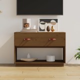 Cumpara ieftin Comodă TV, maro miere, 90x40x60 cm, lemn masiv de pin