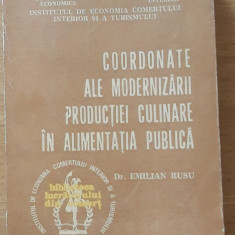 COORDONATE ALE MODERNIZARII PRODUCTIEI CULINARE IN ALIMENTAȚIA PUBLICA - E. RUSU