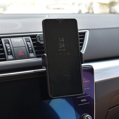 Suport telefon auto extensibil 55-83mm cu prindere in grila de ventilatie foto