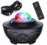 RGB Ocean Star Projector LED Nightlight + Bluetooth