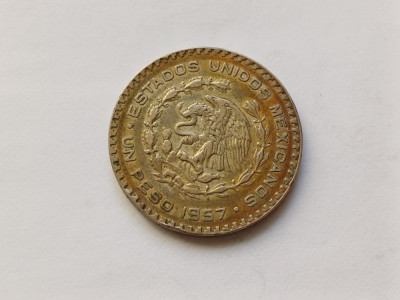 Mexic -1 Peso 1967 foto