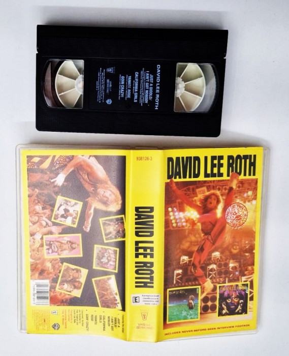DAVID LEE ROTH David Lee Roth _ caseta video VHS _ Warner, UK, 1986 Van Halen