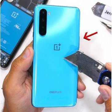 Capac Baterie OnePlus Nord Albastru Service Pack foto