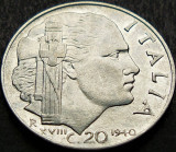 Cumpara ieftin Moneda istorica 20 CENTESIMI - ITALIA FASCISTA, anul 1940 *cod 1584 B= excelenta, Europa