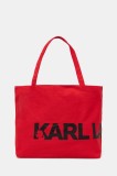 Karl Lagerfeld poseta K/ESSENTIAL culoarea rosu, A1W50060