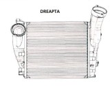 Intercooler Porsche Cayenne Turbo (92A), 06.2010-2017, motor 4.8 V8T 368/382kw, benzina, cu/fara AC, aluminiu brazat, 288x280x62 mm, intercooler drea