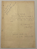 Ion Lancranjan - document vechi - manuscris, semnatura olografa