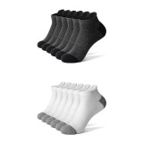 Set 12 perechi de sosete pentru barbati, SS037, Gri/Alb, marime universala