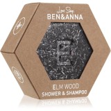 BEN&amp;ANNA Love Soap Shower &amp; Shampoo șampon uscat și gel de duș 2&icirc;n1 Elm Wood 60 g