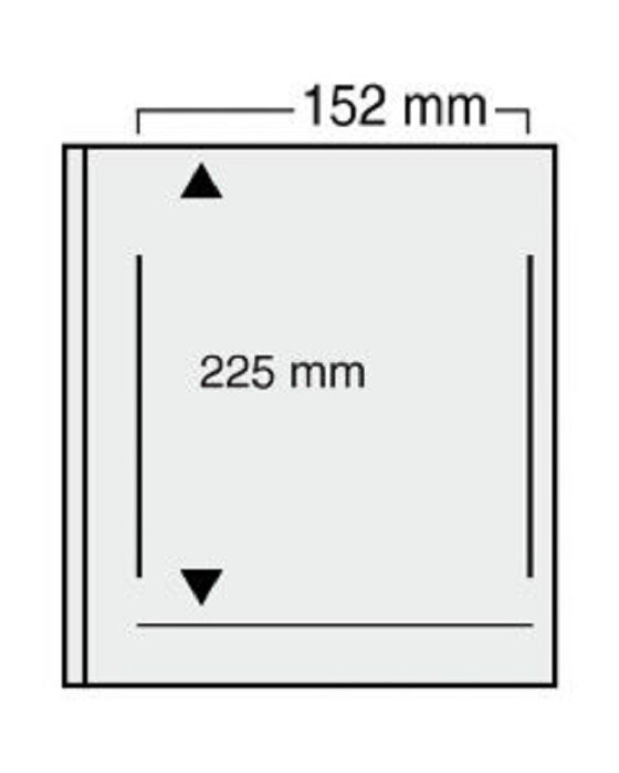 5 folii transparente, Variant, cu 1 buzunar de 225 x 152 mm