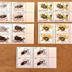 TIMBRE ROMANIA MNH LP1404/1996 -INSECTE I -(uzuale) -Bloc de 4 timbre