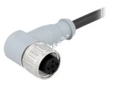 Conector: M12 mufă PIN: 4 mamă cod A-DeviceNet / CANopen 3m - Conector M12 PIN 4 mamă 3m