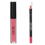 Luciu de Buze Mat &amp; Creion de Buze Classic Roz Pastelat 3.8ml