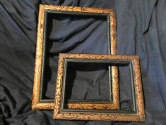 arta / design / vintage - lot rame model deosebit din lemn pentru fotografii sau diverse !