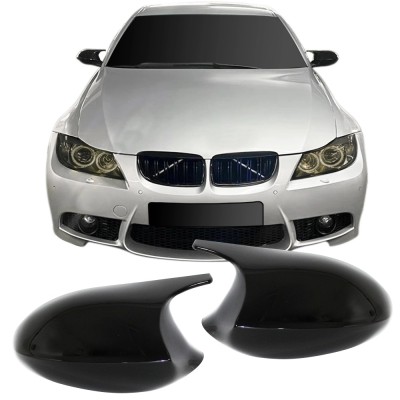 Capace oglinzi BMW E90 E91 NFL negru lucios foto