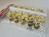 Set 10 buc cleme suport lumanare pentru brad Craciun, vintage, 6cm
