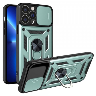 Husa pentru Apple iPhone 13 Pro, Techsuit, CamShield, Verde foto